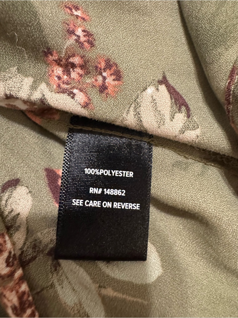 torrid Olive Green Floral Tunic Top - Picture 4 of 5